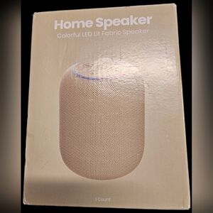 Gems Home Speaker Colorful LED Lit Fabric Speaker Brand  New